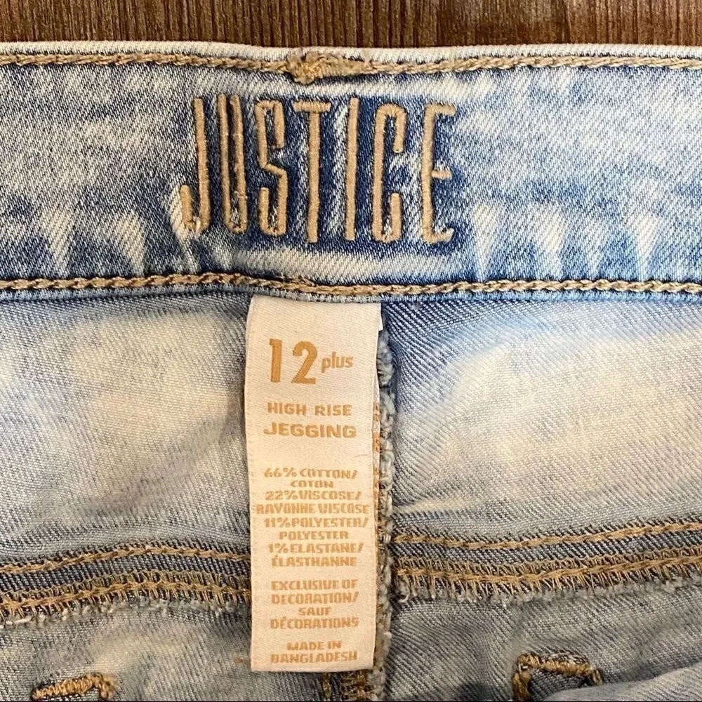 Two pair of Justice 12 Plus Jeggings